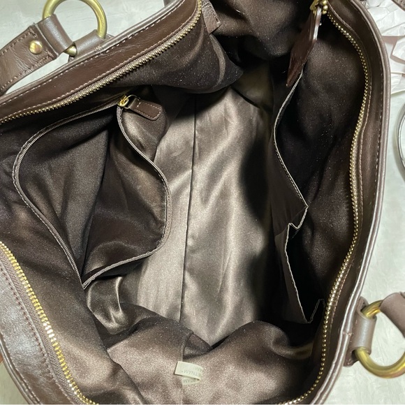 Coach Cambell Izzy Mahogany Brown Large Satchel/Tote, LNC - Picture 11 of 14